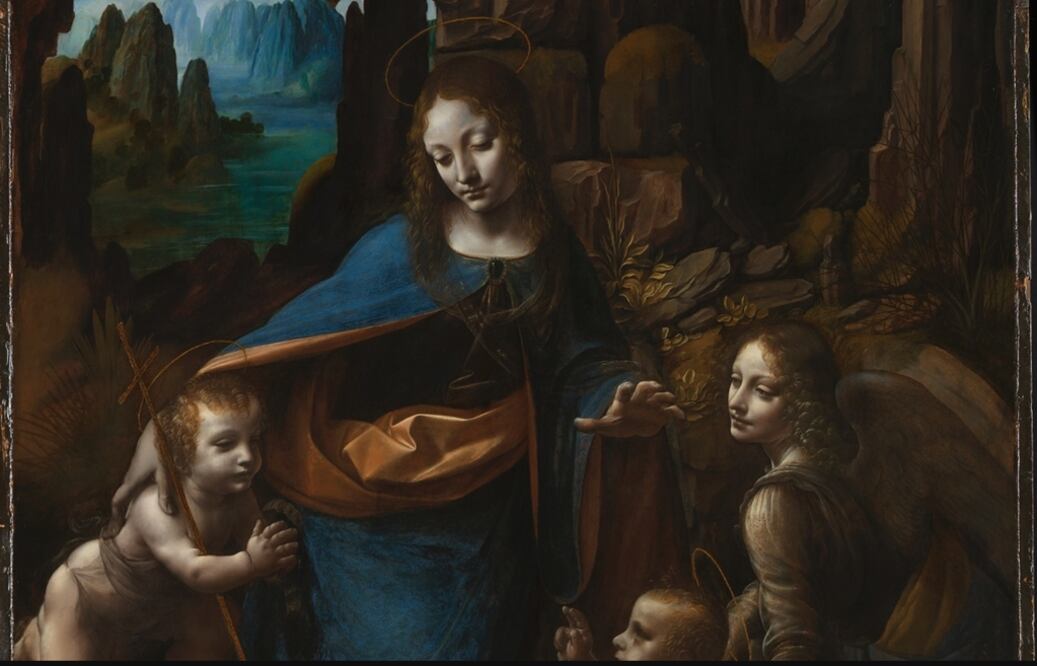 La Virgen de las Rocas de Leonardo Da Vinci
