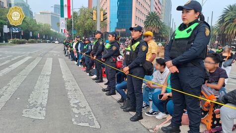 SSC despliega operativo para vigilar a los asistentes al desfile del 16 de septiembre