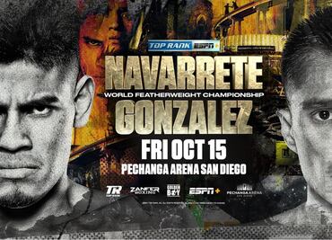 Emanuel 'Vaquero' Navarrete defiende su reinado de peso pluma ante Joet González