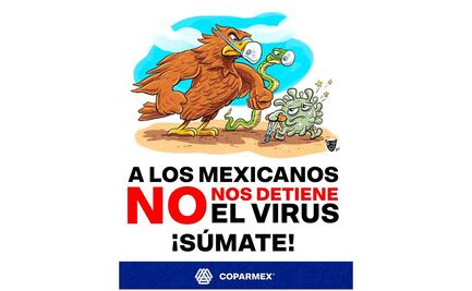 Coparmex pide a mexicanos no dejar que el coronavirus los detenga