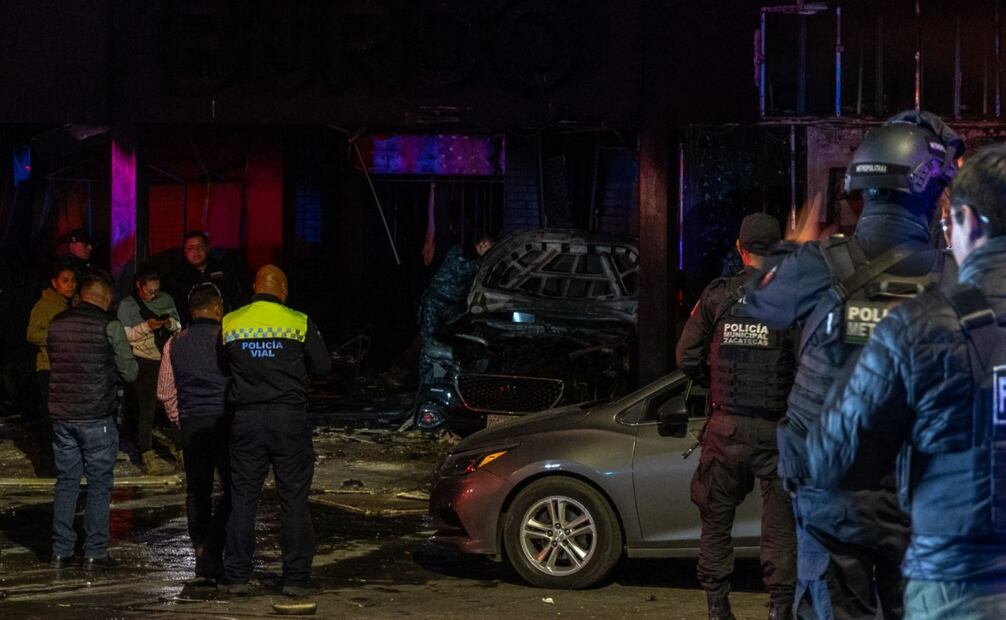Explosión de vehículos en Zacatecas. Foto: Diana Valdez / EL UNIVERSAL