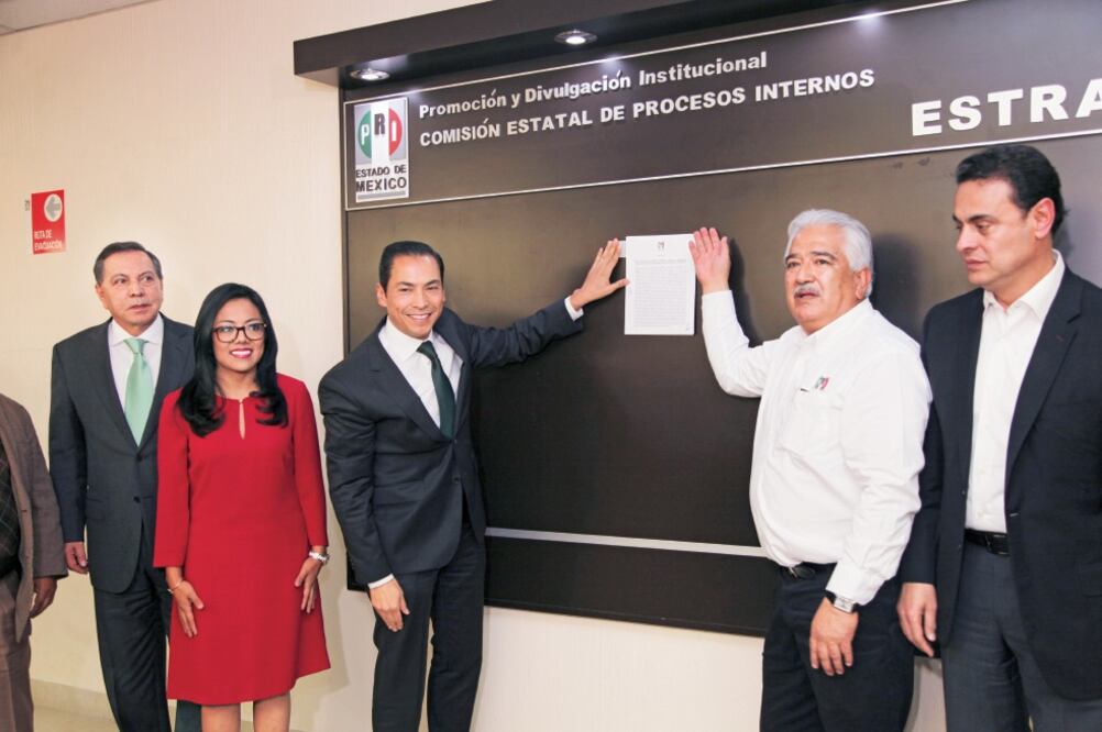 Los aspirantes a la gubernatura por el tricolor en el Edomex deberán firmar el Pacto de Civilidad y Compromiso Político, para mantener la unidad del partido. (JORGE ALVARADO. EL UNIVERSAL)