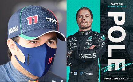 Checo Pérez saldrá en cuarto lugar en el GP de México; Bottas consigue la Pole Position