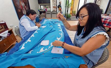 Bordadores de Huamantla, Tlaxcala 62 años de hilvanar con hilo de oro y fe