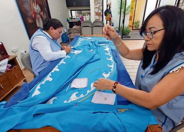 Bordadores de Huamantla, Tlaxcala 62 años de hilvanar con hilo de oro y fe