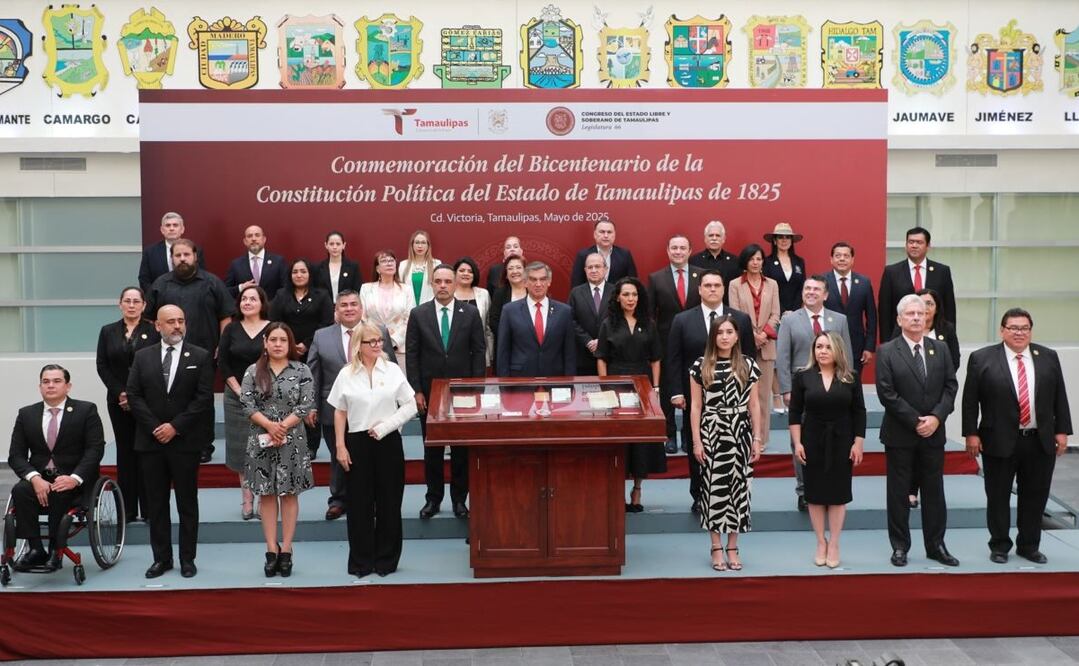 El Congreso local celebró este martes una Sesión Pública y Solemne para conmemorar los 200 años de la promulgación de la primera Constitución Política del Estado Libre de las Tamaulipas. Foto: Especial