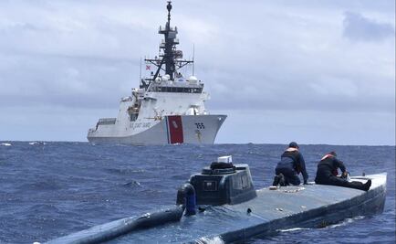 Guardacostas de EU realizan espectacular decomiso de drogas en submarino