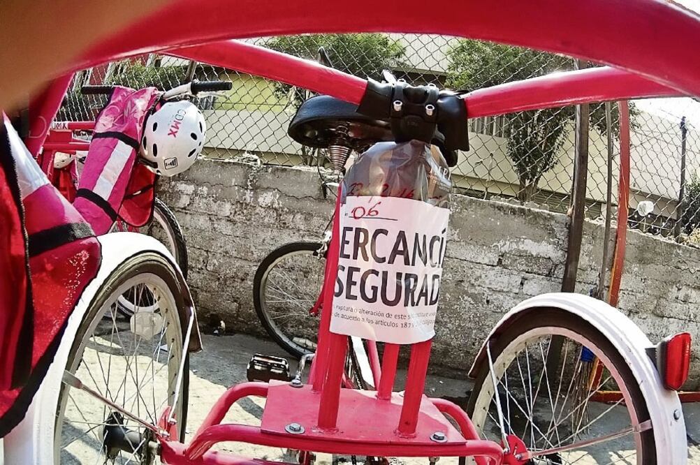 El 30 de enero pasado el IMPI aseguró las “biciorugas” que operan en el Zócalo de la capital (Archivo)