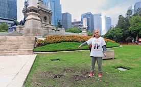 Quitan antimonumento del Ángel de la Independencia, acusan a la Secretaría de Gobernación del retiro