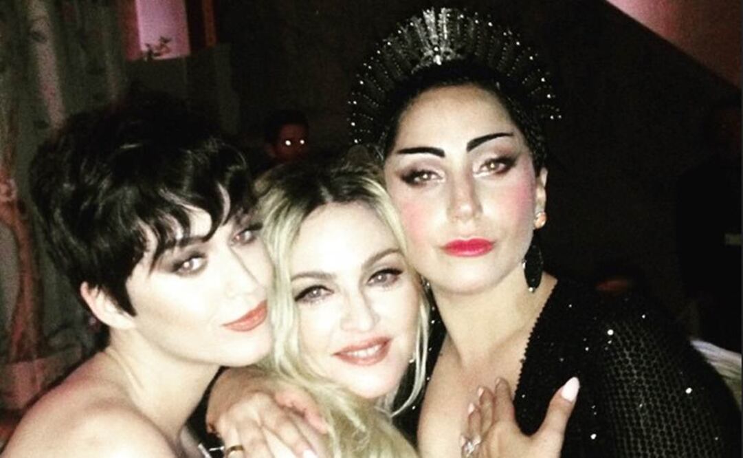 Gaga había tenido problemas con Madonna y Perry Foto: Instagram de Madonna