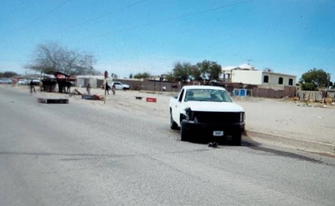Las víctimas se encontraron en una pick up color blanco. Fotos: Fiscalía de Sonora.