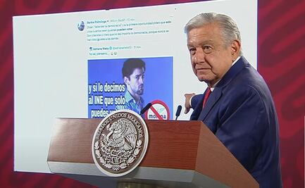 ¿Por qué AMLO mostró un meme de “Javi Noble” en su mañanera, tras la marcha para defender al INE? 