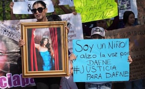 Realizan marcha pacífica en Ciudad Madero para pedir justicia por Dafne Zapata; provocan afectaciones viales.
Foto: Especial.