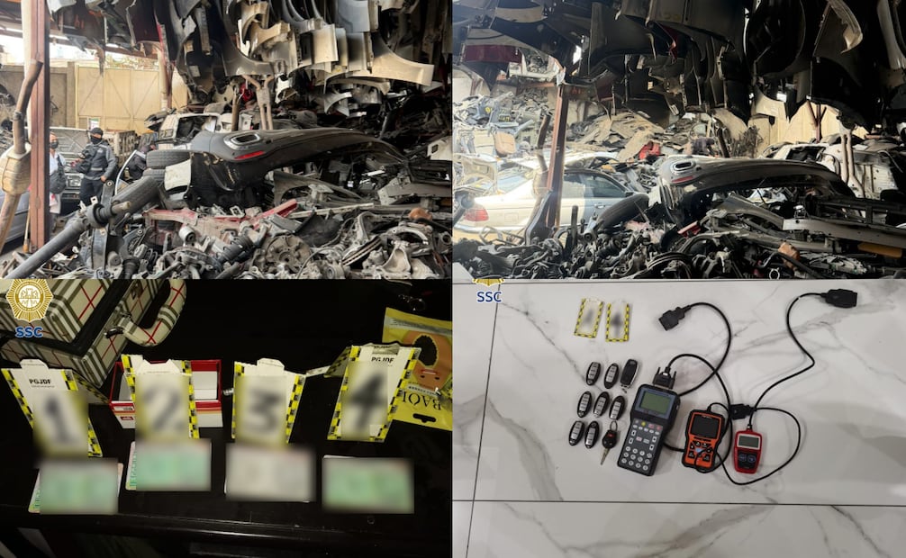 Caen 5 integrantes de banda dedicada al robo de coches en Iztapalapa, entre ellos el líder criminal; aseguran droga y autopartes.
Foto: Especial.