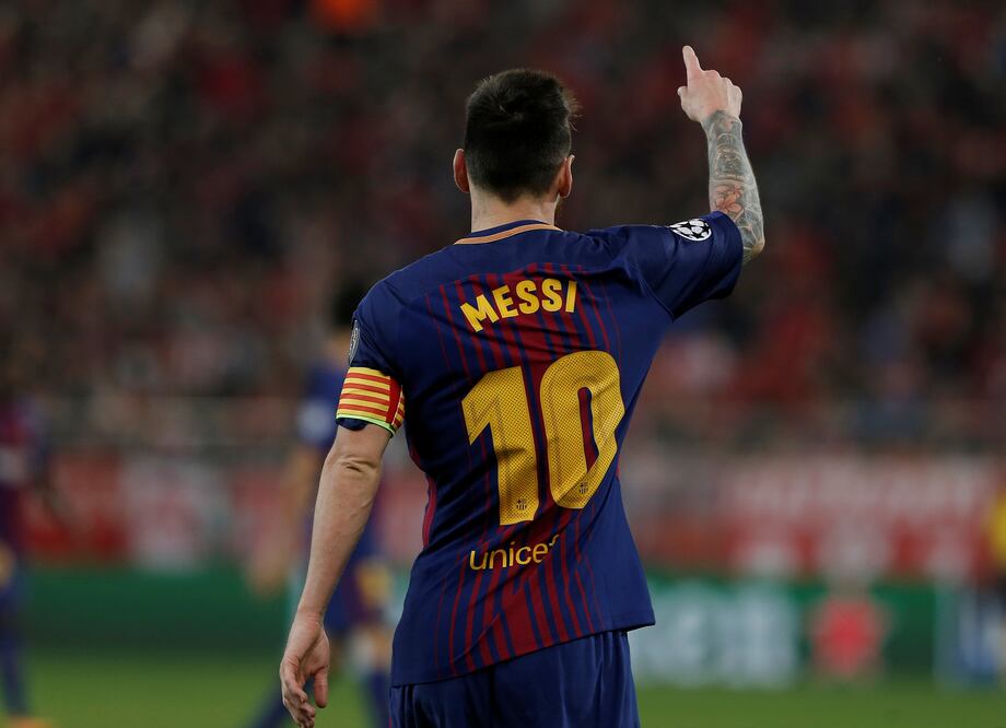 Reuters. Messi durante un juego de Champions League
