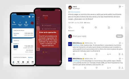 ¿Dónde está mi dinero? Clientes de BBVA reportan cobros fantasma y fallas en la aplicación