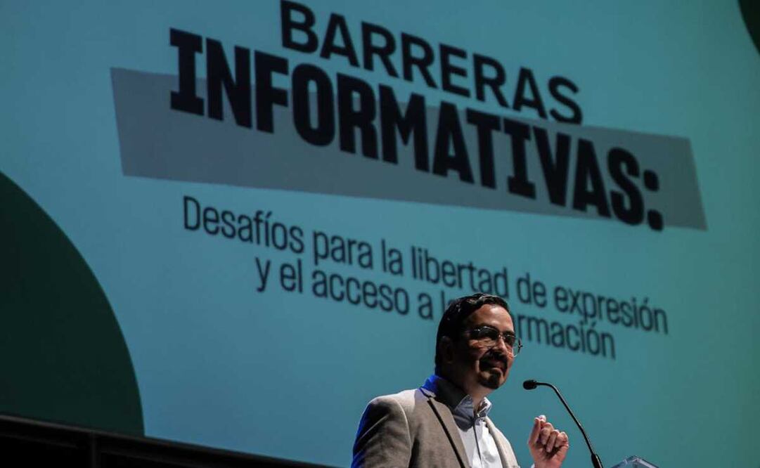 Presentación del informe "Barreras Informativas: desafíos para la libertad de expresión y el acceso a la información de la organización Artículo 19. Foto: Gabriel Pano / EL UNIVERSAL