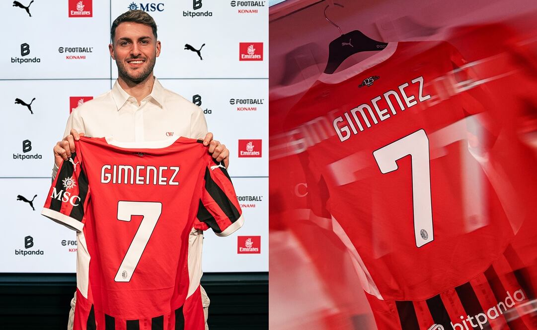 Santiago Giménez rompe récord con el Milan; su playera es la más vendida
