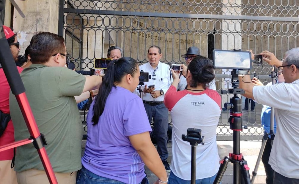 Los representantes de medios de comunicación demandaron que el caso no quede impune.
Foto: Óscar Gutiérrez