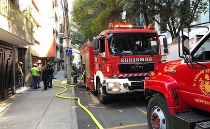 Se registra incendio en departamento de la Nápoles