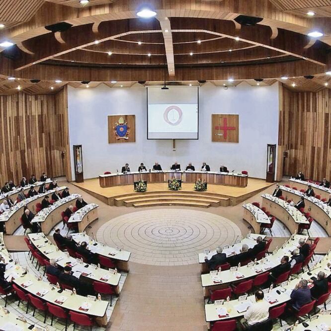 Francisco Robles Ortega, presidente de la Conferencia del Episcopado Mexicano, inauguró la 106 asamblea plenaria. (CONFERENCIA DEL EPISCOPADO MEXICANO)