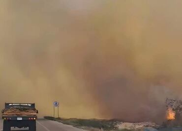 Intenso calor desata incendios en varios puntos de Yucatán; bomberos sofocan las llamas