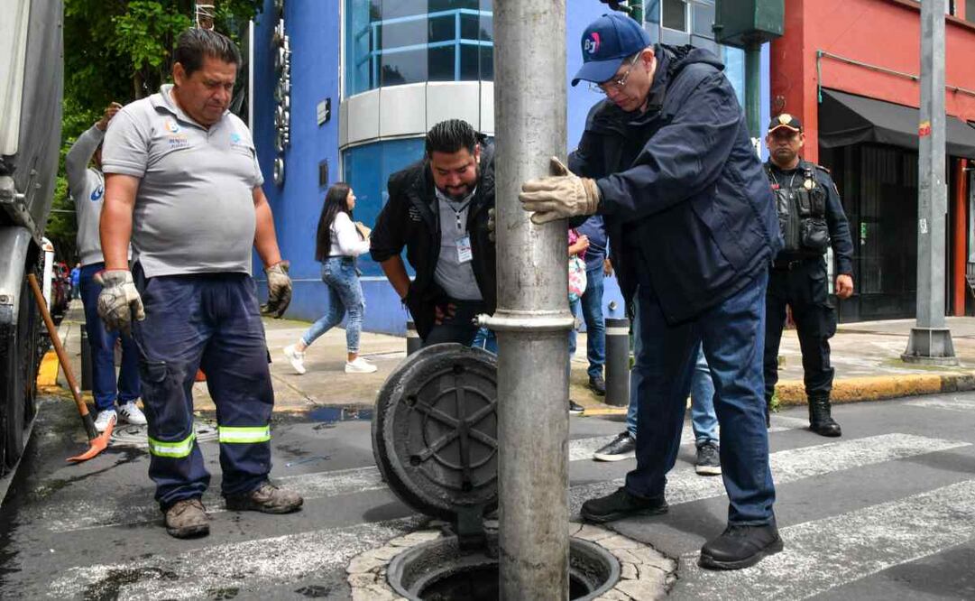 Trabajos de limpieza en la alcaldía Benito Juárez / Foto: Especial