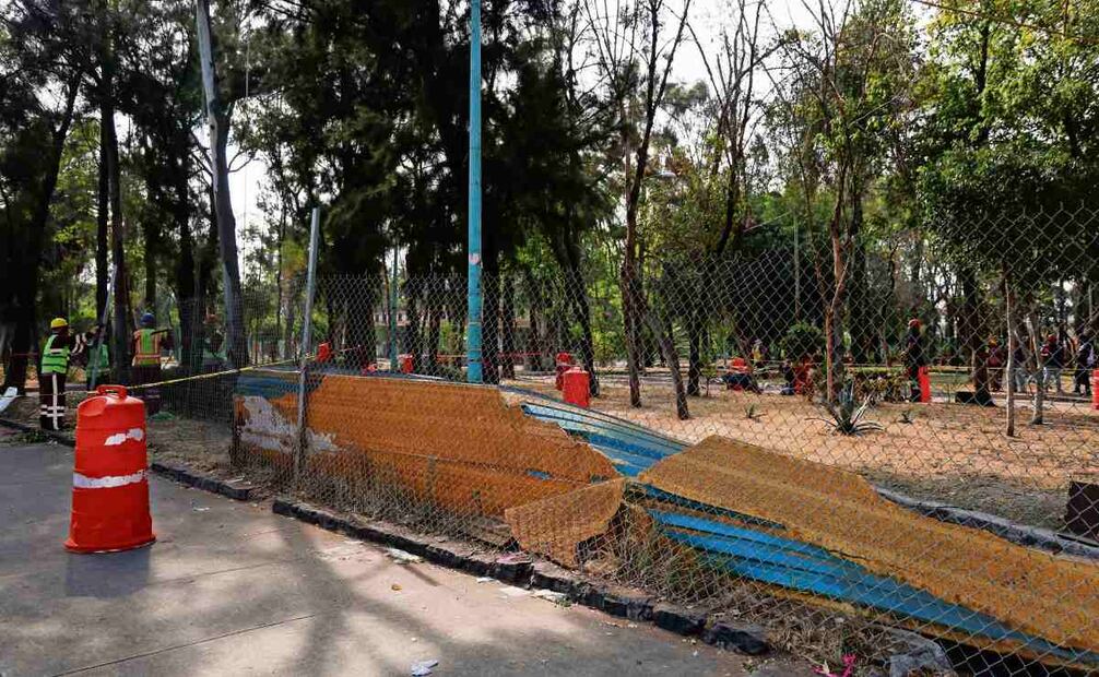 La Utopía Eduardo Molina, en Venustiano Carranza contará con alberca y grandes inflables para el disfrute de niñas y niños. Foto: Hugo Salvador /  EL UNIVERSAL