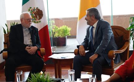 De la Fuente sostiene reunión con Paul Gallagher, su homólogo del Vaticano; abordan la migración y la paz