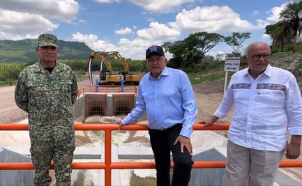 AMLO supervisa obras de "Canal Centenario"; cubrirá 40 mil hectáreas de riego en Nayarit
