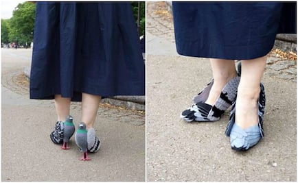 Esta diseñadora hizo unos zapatos en forma de paloma y no sabemos cómo reaccionar