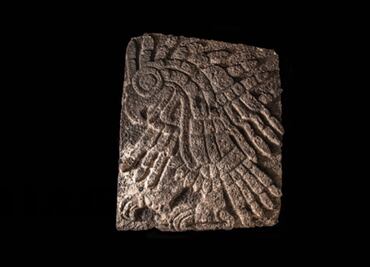 Hallan bajorrelieve de grandes dimensiones con forma de águila real en Templo Mayor