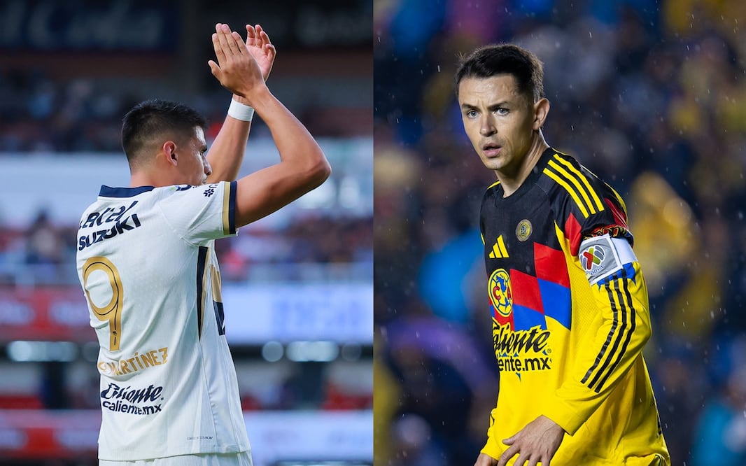 Guillermo Martínez y Álvaro Fidalgo con Pumas y América, respectivamente - Fotos: Imago7