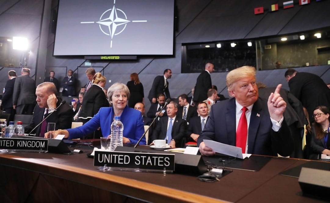 El presidente estadounidense, Donald Trump, participa en la cumbre de la OTAN en Bruselas (Bélgica) (Foto: EFE)
