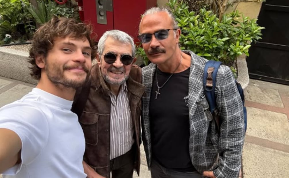 Graco Sendel con Manuel "Flaco" Ibáñez y su padre Sergio Sendel.