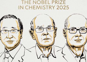 Nobel de Química 2025 premia el trabajo en el desarrollo de estructuras metal-orgánicas