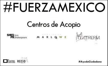 Teatros en la CDMX se convierten en centros de acopio