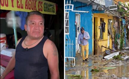 Poza Rica: taquero regala comida en zonas afectadas por inundaciones y se viraliza