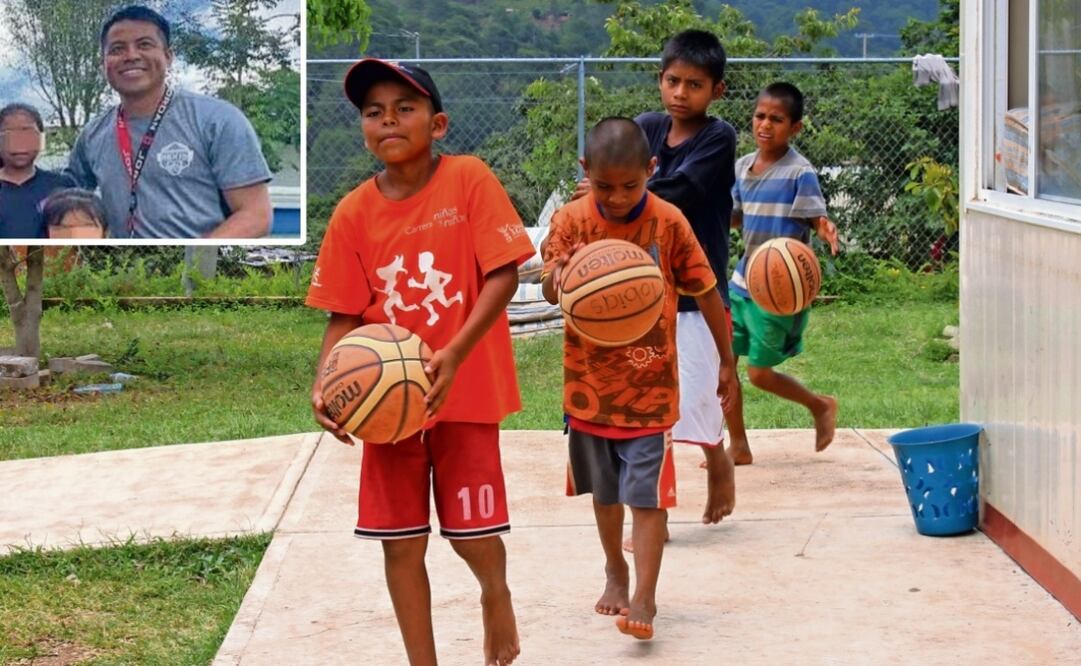 El entrenador y profesor Rigoberto Martínez Sandoval era el actual titular del proyecto de “Gigantes descalzos de la montaña”, donde entrenó a los niños en basquetbol. Foto: Especial