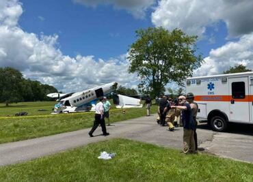 Aeronave con 20 personas a bordo se estrella en Tennessee, EU; reportan a dos personas con heridas graves