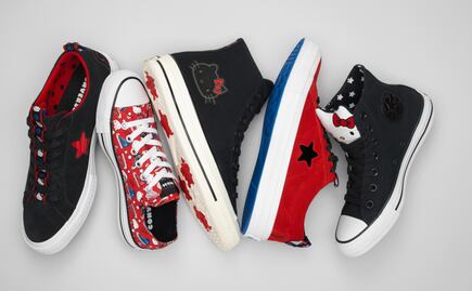 Así son los nuevos modelos de Converse x Hello Kitty