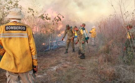 Incendio en un relleno sanitario de Yucatán