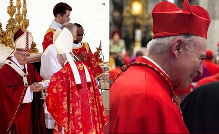 Recibe palio como arzobispo Carlos Aguiar Retes de manos del papa Francisco