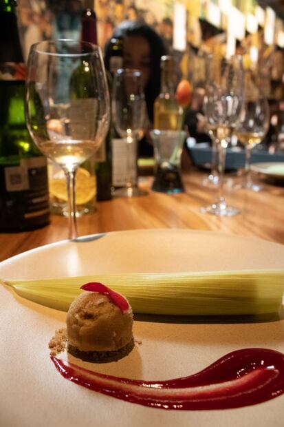 Este restaurante ofrece tamales maridados con vino