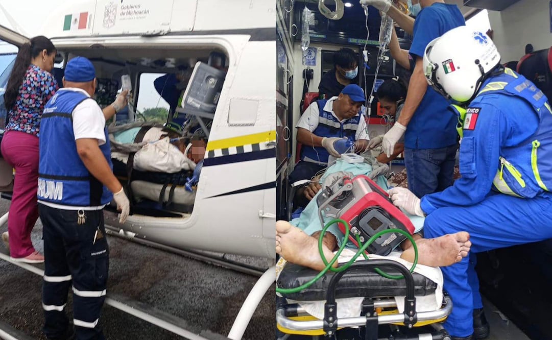 Arriban lesionados de Coahuayana a hospitales de Ciudad Salud; Gobierno de Michoacán garantiza atención inmediata.
Foto: Especial.