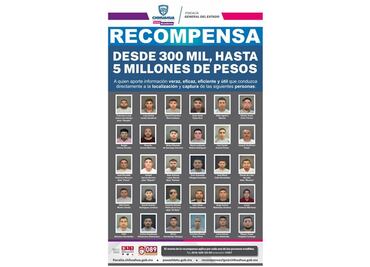 Lanzan recompensa de hasta 5mdp por los 30 reos fugados del Cereso 3 en Ciudad Juárez