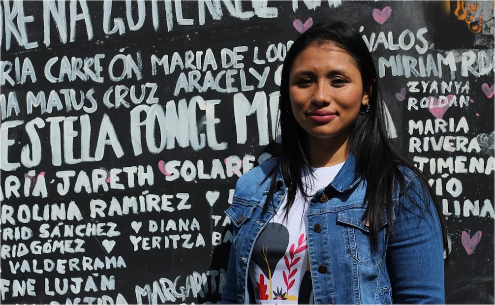 Yara Vargas, Yadira Barrios y Yeritza Bautista, sobrevivientes de intento de feminicidio en México. Foto: Brenda Martínez/EL UNIVERSAL