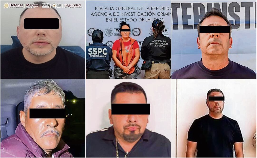 14 de los capturados o abatidos corresponden a personas estrechamente cercanas a los líderes del Cártel de Sinaloa y Cártel Jalisco Nueva Generación (CJNG). Fotos: Especiales.