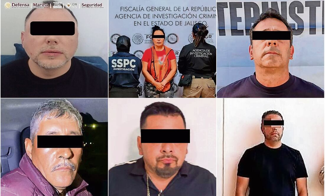 14 de los capturados o abatidos corresponden a personas estrechamente cercanas a los líderes del Cártel de Sinaloa y Cártel Jalisco Nueva Generación (CJNG). Fotos: Especiales.