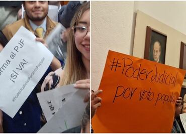 Protestan por segundo día al interior de la Corte, ahora a favor de la reforma judicial